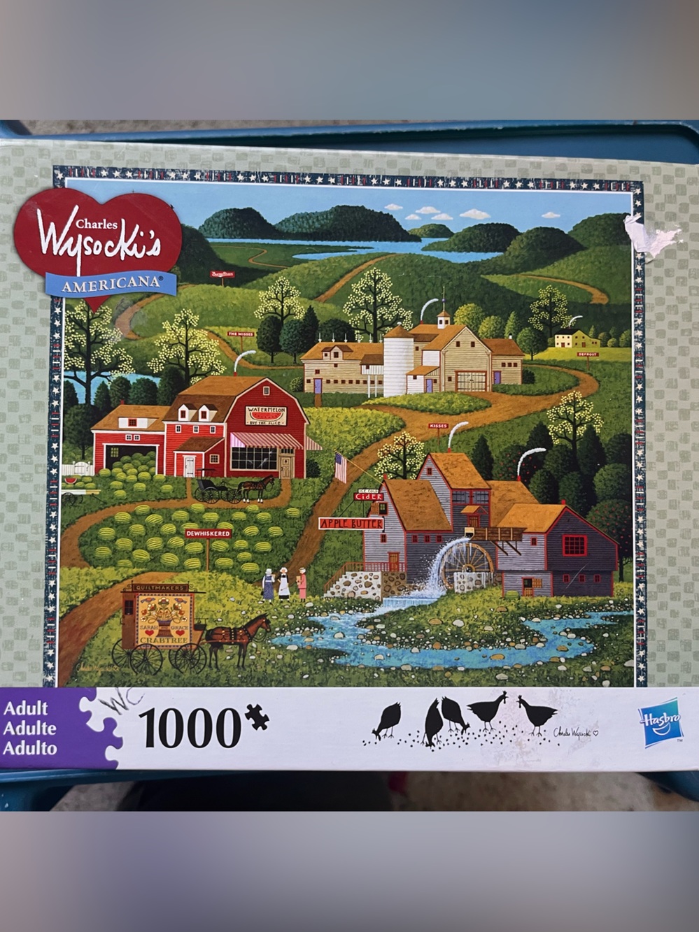 Charles Wysocki Americana puzzle Burma road 1000